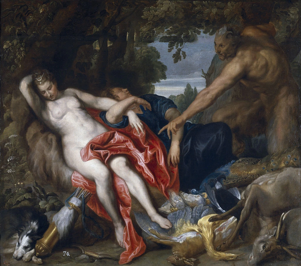 Diana e una ninfa sorpresi da un satiro - Prado, Madrid